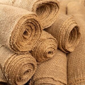 9 Natural Burlap Fabric Rolls